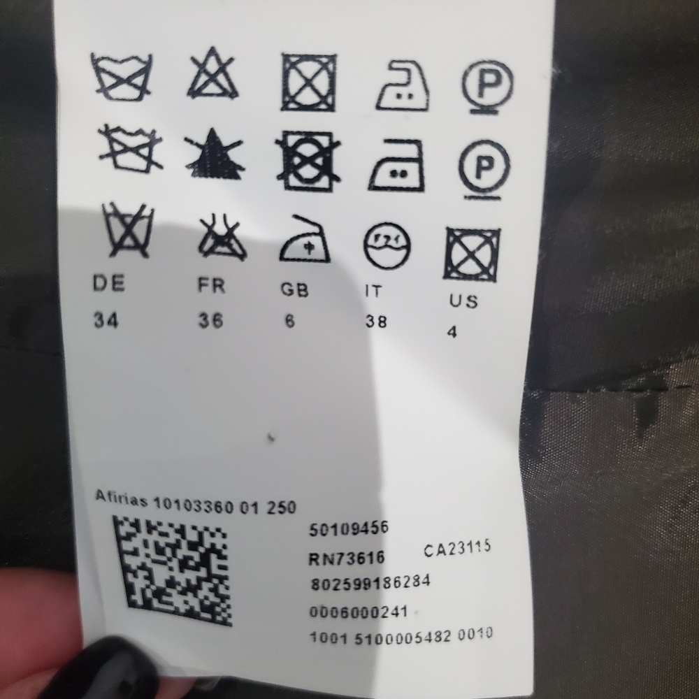 Hugo Boss Green/khaki single button closure 2 pocket Cotton Blazer size 4 - Picture 6 of 9